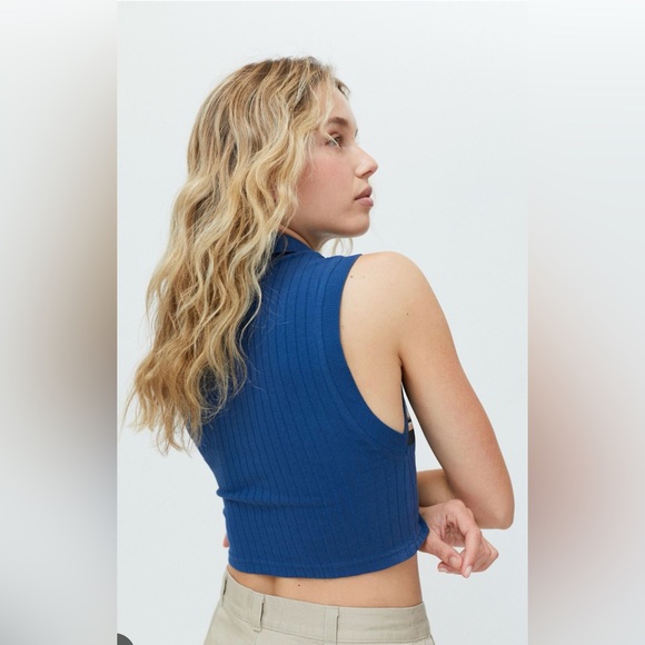 NWT Urban Outfitters Jude Cropped BDG Polo Top Women Size LG - Picture 4 of 9